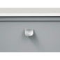 S Buton SLOPE efect inox, lungime 34.6mm